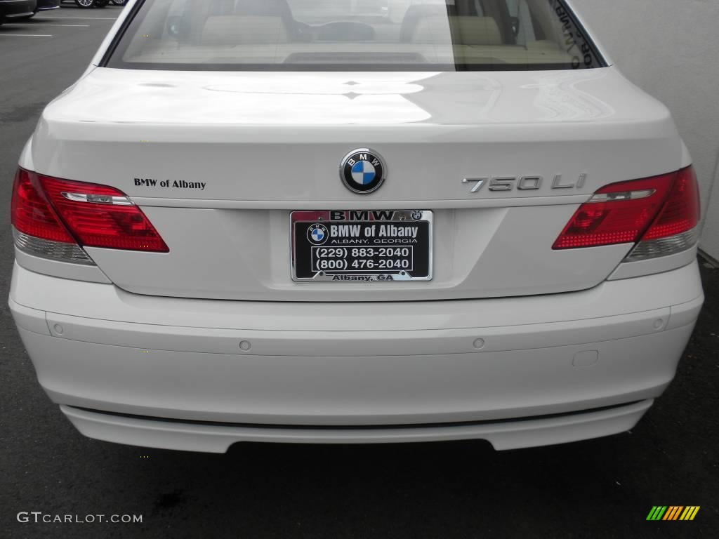 2008 7 Series 750Li Sedan - Alpine White / Beige photo #4