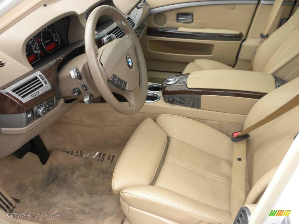 2008 7 Series 750Li Sedan - Alpine White / Beige photo #6