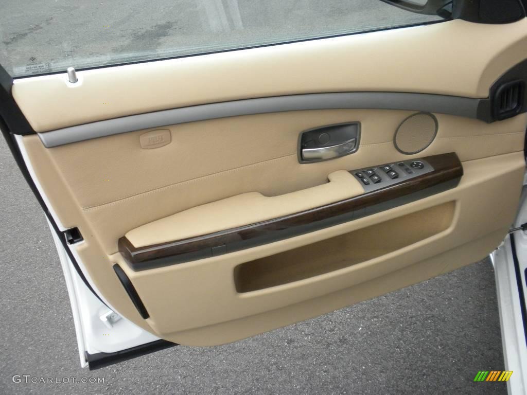 2008 7 Series 750Li Sedan - Alpine White / Beige photo #7