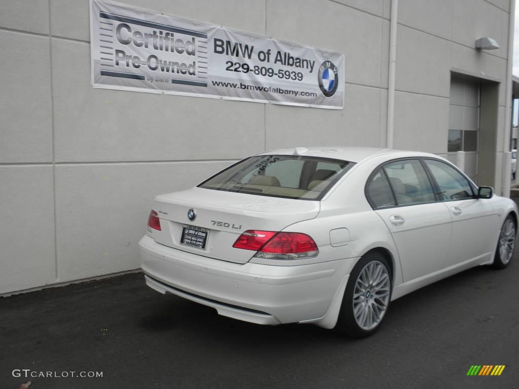 2008 7 Series 750Li Sedan - Alpine White / Beige photo #21