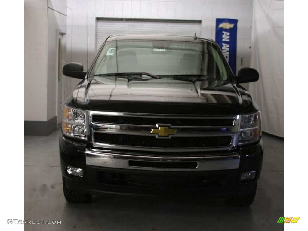2009 Silverado 1500 LT Extended Cab 4x4 - Black Granite Metallic / Ebony photo #2
