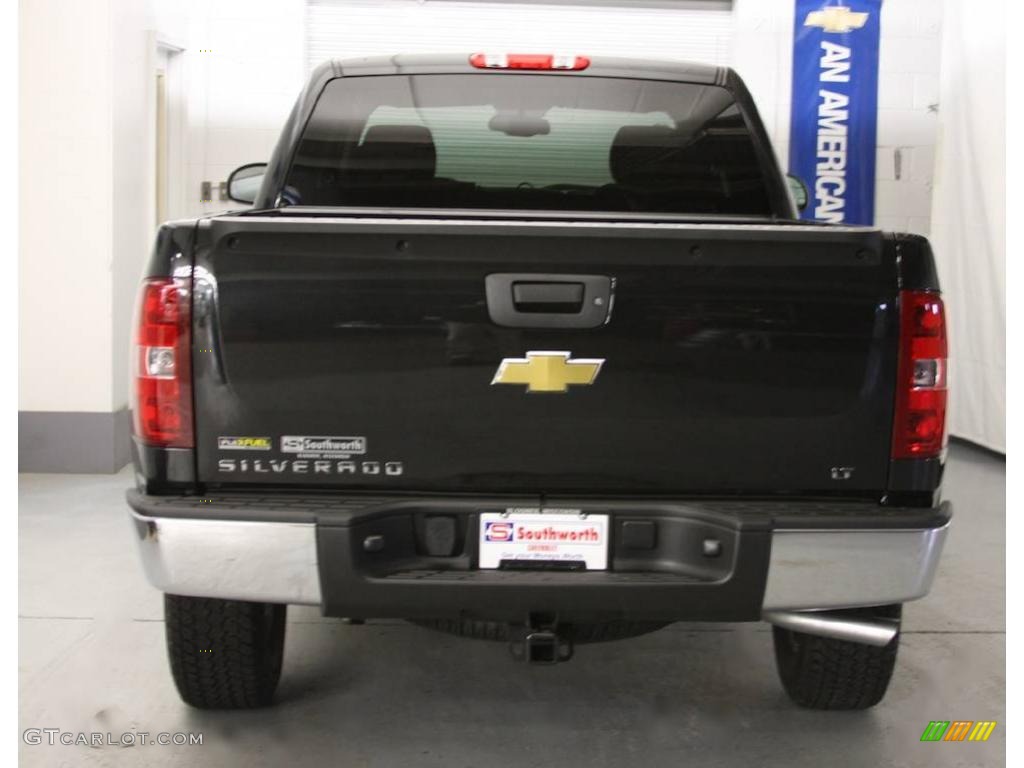 2009 Silverado 1500 LT Extended Cab 4x4 - Black Granite Metallic / Ebony photo #3