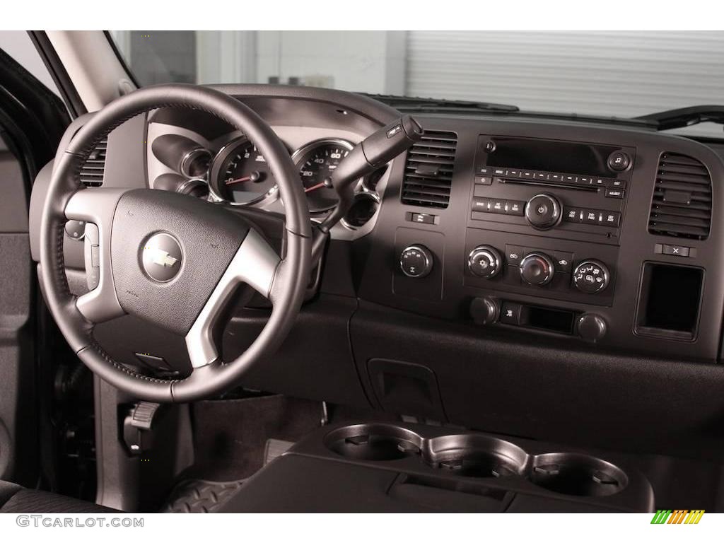 2009 Silverado 1500 LT Extended Cab 4x4 - Black Granite Metallic / Ebony photo #6