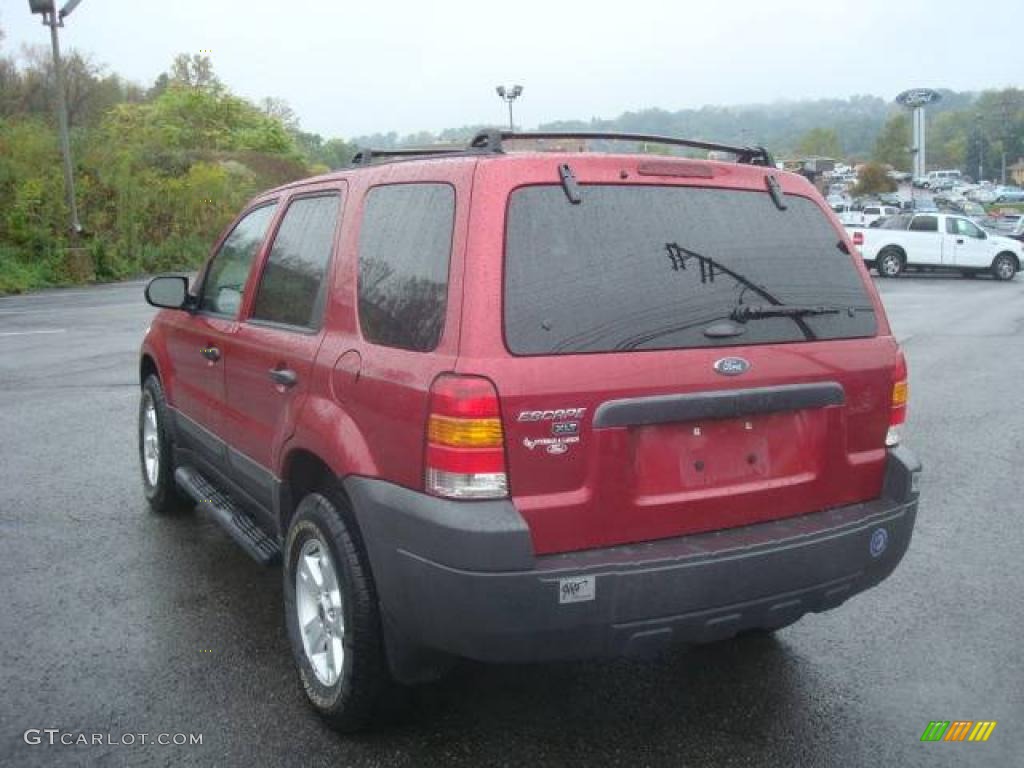 2005 Escape XLT V6 4WD - Redfire Metallic / Medium/Dark Flint Grey photo #5