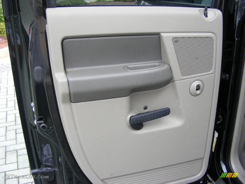 2008 Ram 1500 Big Horn Edition Quad Cab - Brilliant Black Crystal Pearl / Khaki photo #15