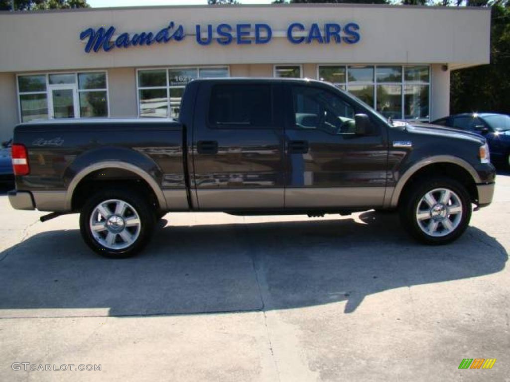 2006 F150 Lariat SuperCrew 4x4 - Dark Stone Metallic / Tan photo #1