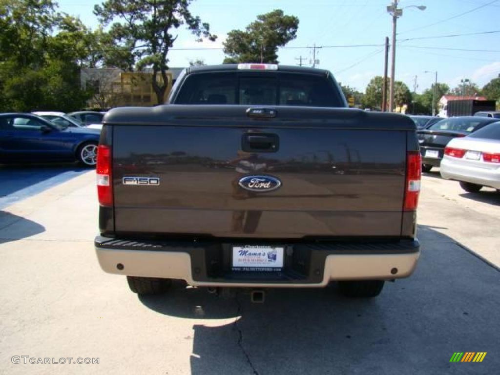 2006 F150 Lariat SuperCrew 4x4 - Dark Stone Metallic / Tan photo #7