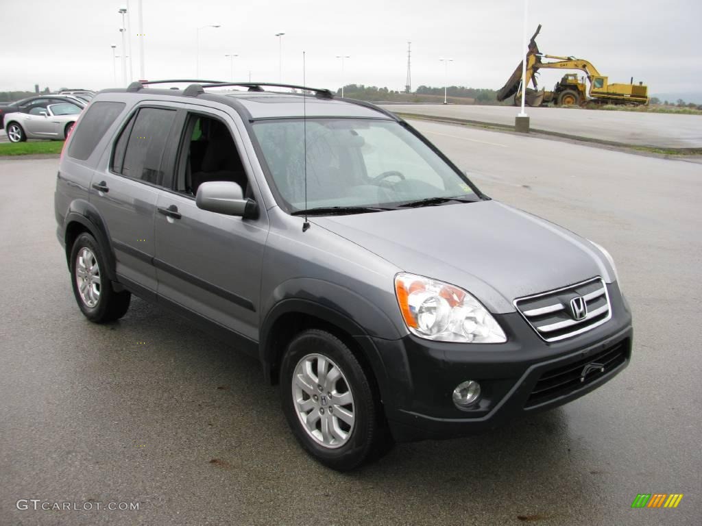 2005 CR-V EX 4WD - Pewter Pearl / Black photo #7