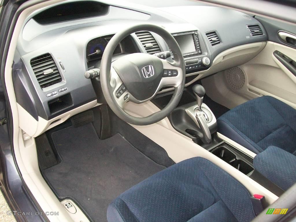2006 Civic Hybrid Sedan - Magnetic Pearl / Blue photo #11