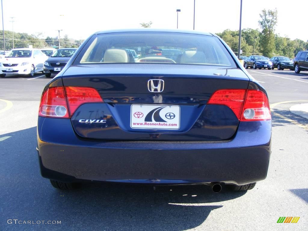 2006 Civic LX Sedan - Royal Blue Pearl / Ivory photo #17