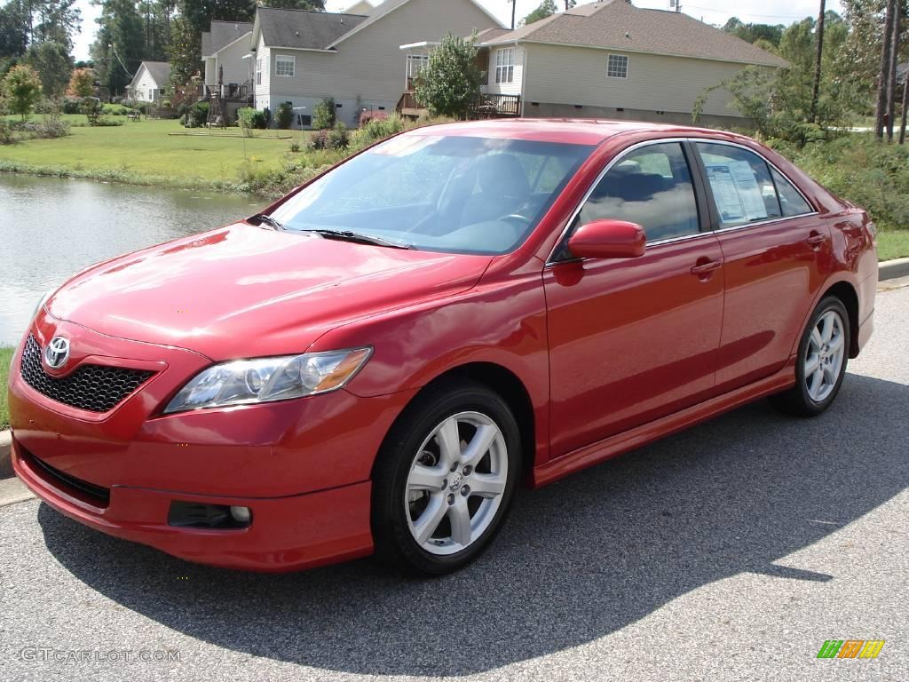 2008 Camry SE - Barcelona Red Metallic / Ash photo #2