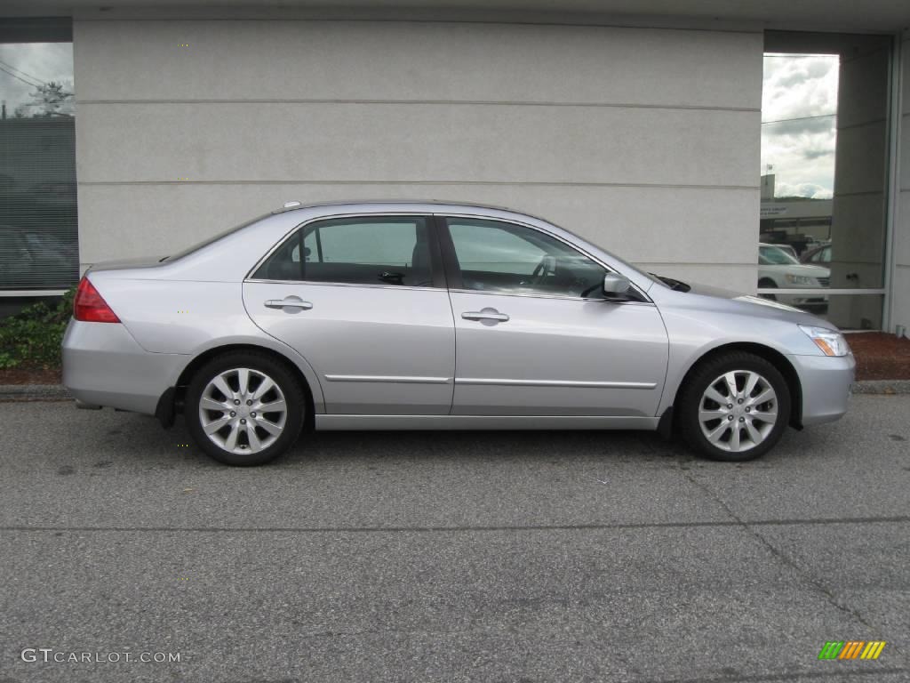 2006 Accord EX-L V6 Sedan - Alabaster Silver Metallic / Black photo #2