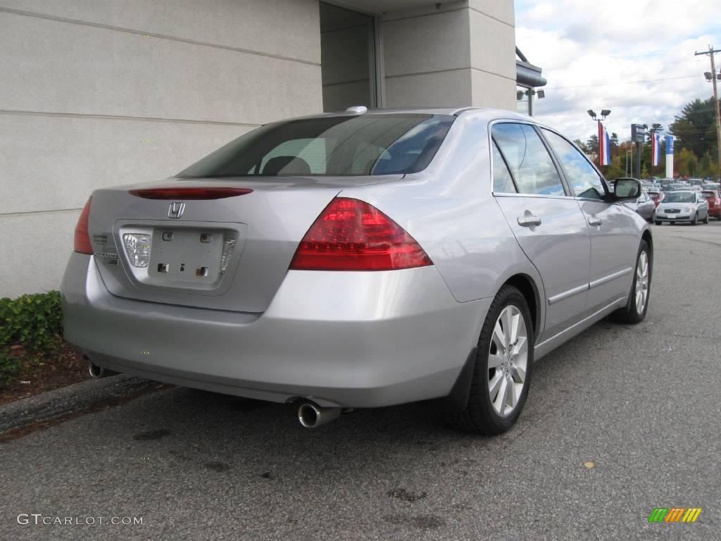 2006 Accord EX-L V6 Sedan - Alabaster Silver Metallic / Black photo #3