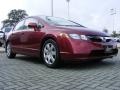 2007 Tango Red Pearl Honda Civic LX Sedan  photo #7