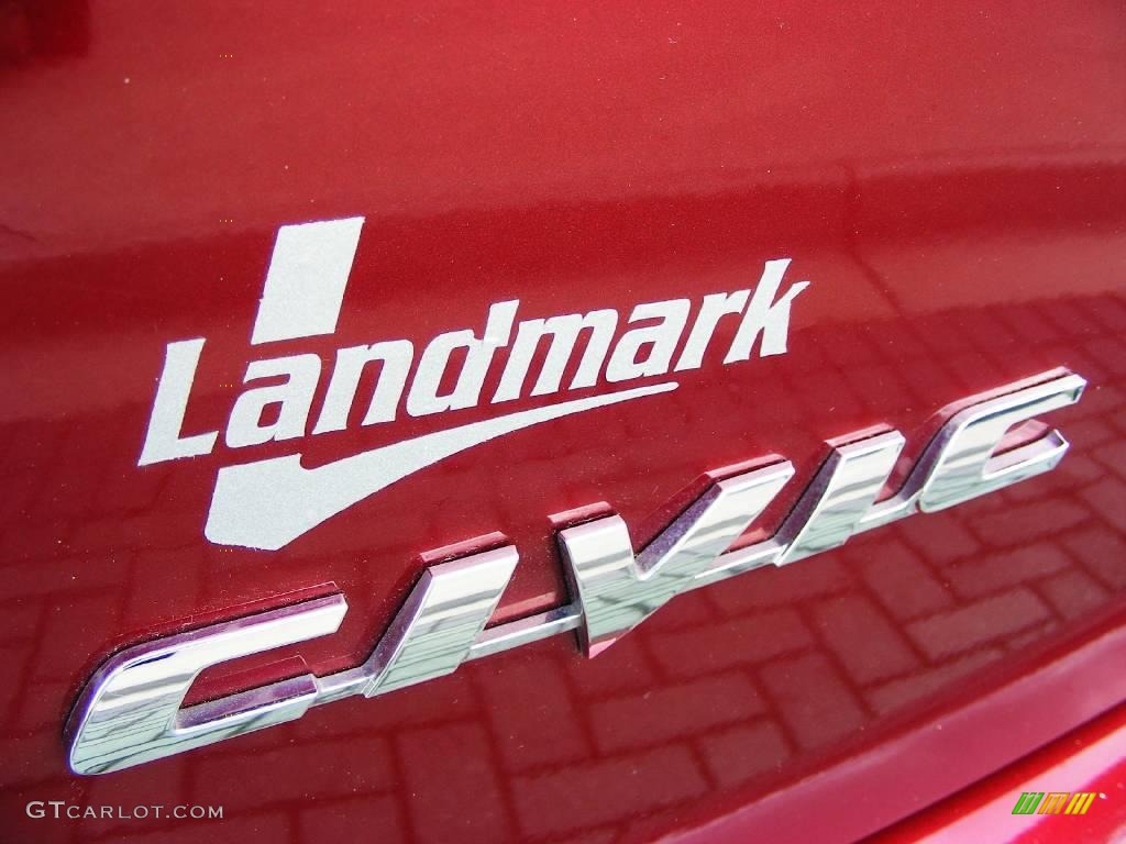 2007 Civic LX Sedan - Tango Red Pearl / Ivory photo #10