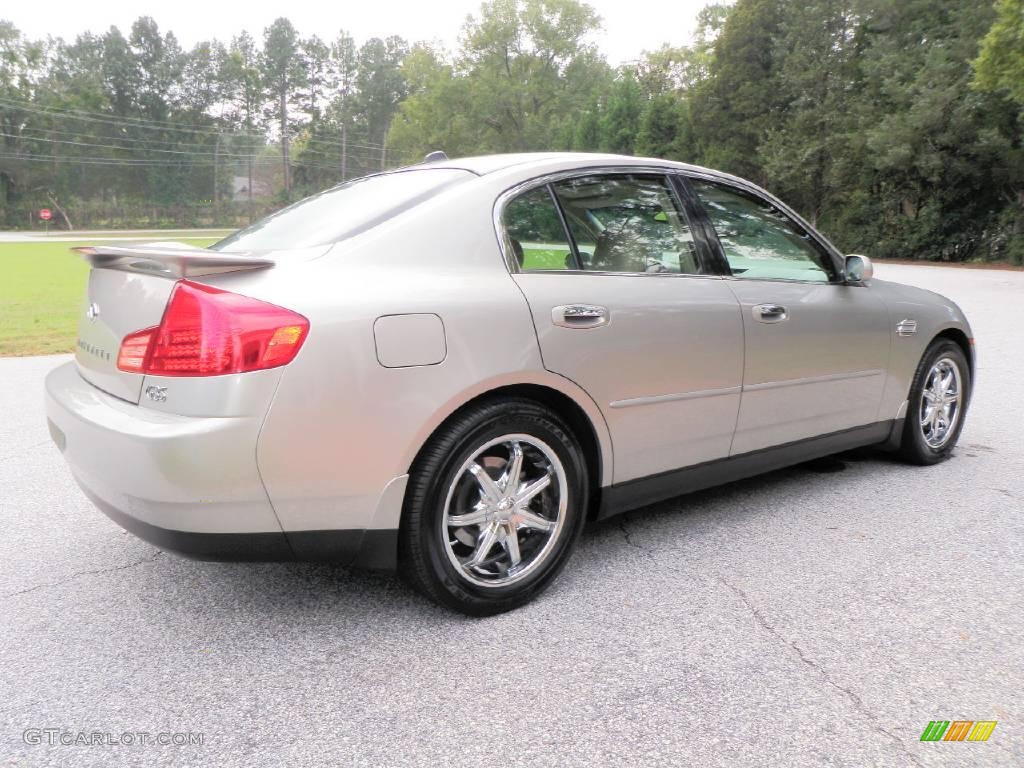 2004 G 35 Sedan - Desert Platinum Metallic / Willow photo #8