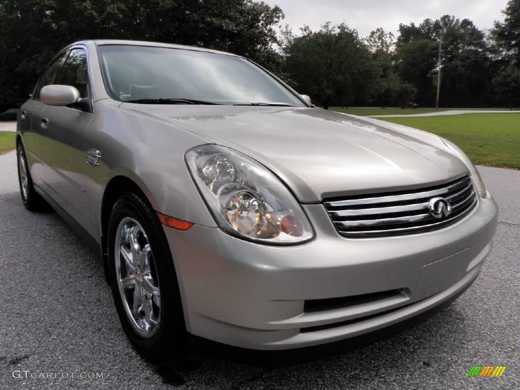 2004 G 35 Sedan - Desert Platinum Metallic / Willow photo #11