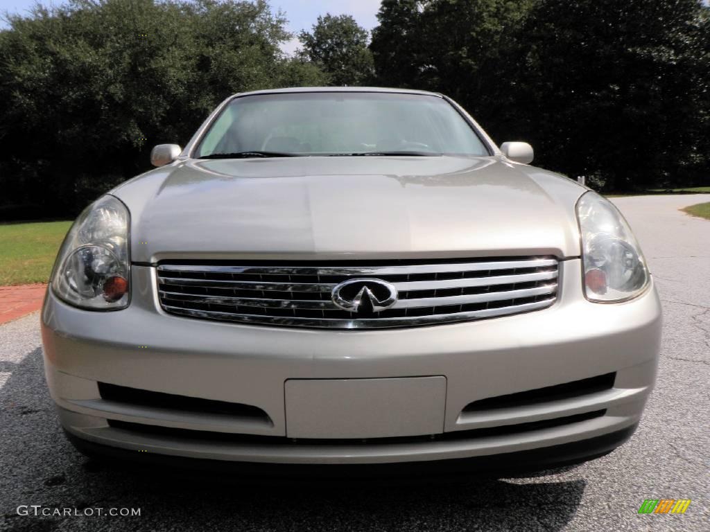 2004 G 35 Sedan - Desert Platinum Metallic / Willow photo #12