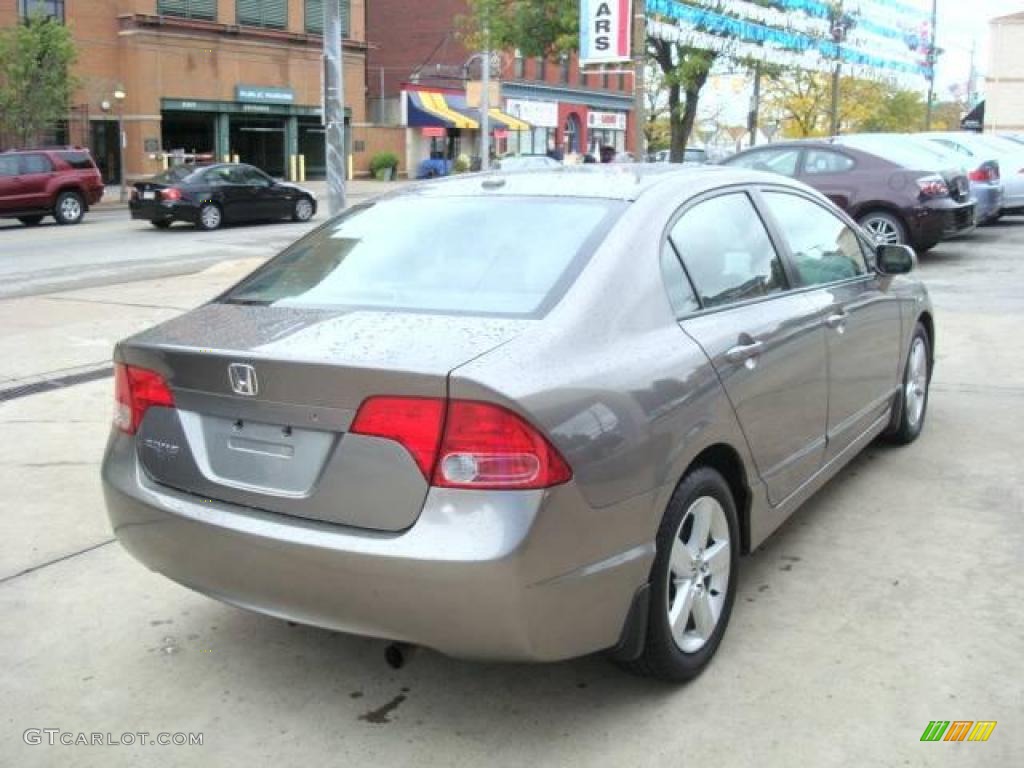 2007 Civic EX Sedan - Galaxy Gray Metallic / Gray photo #4