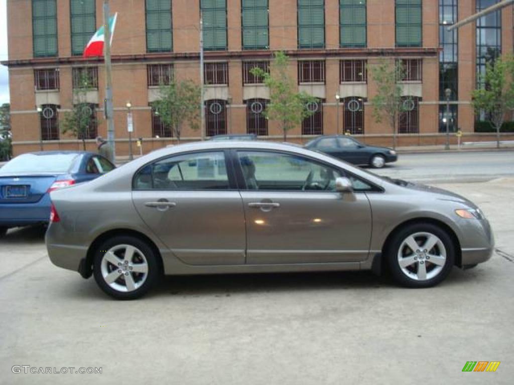 2007 Civic EX Sedan - Galaxy Gray Metallic / Gray photo #5