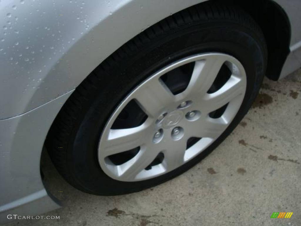 2007 Civic LX Sedan - Alabaster Silver Metallic / Gray photo #9