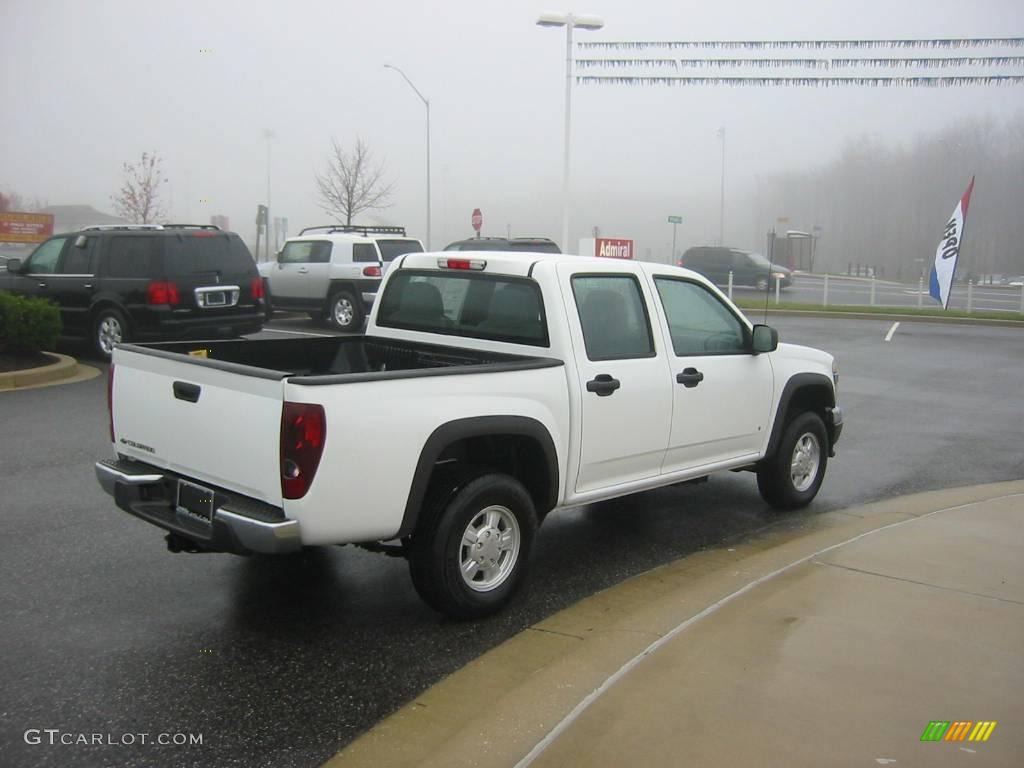 2006 Colorado LT Crew Cab 4x4 - Summit White / Very Dark Pewter photo #4