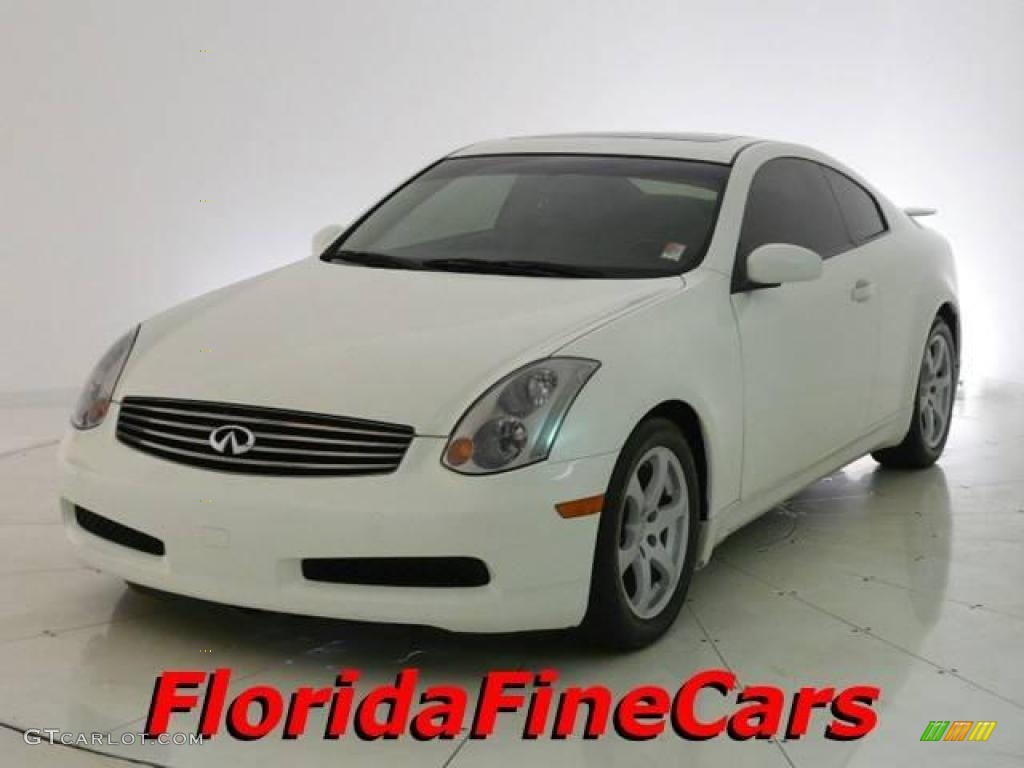 2005 G 35 Coupe - Ivory Pearl / Stone photo #1