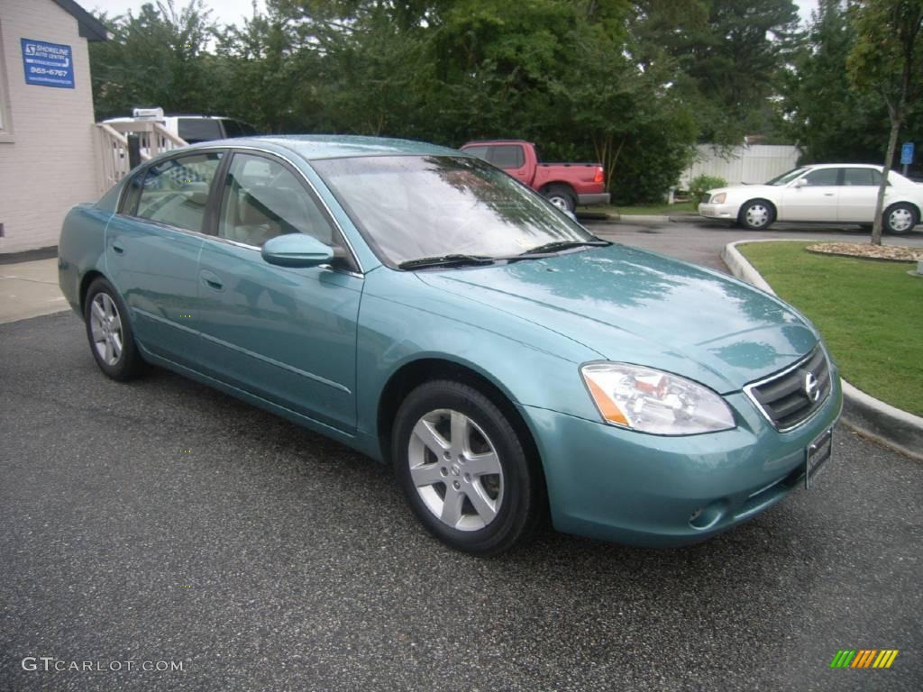 2002 Altima 2.5 S - Seascape Light Blue / Frost Gray photo #8