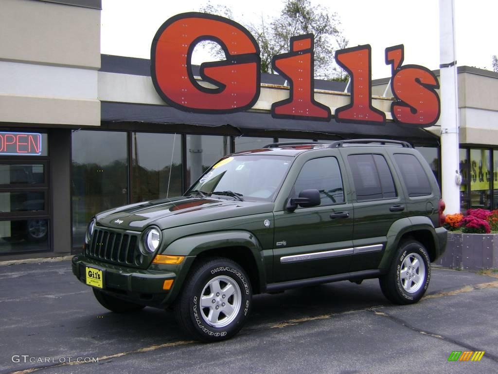 2006 Liberty Sport 4x4 - Jeep Green Metallic / Medium Slate Gray photo #1