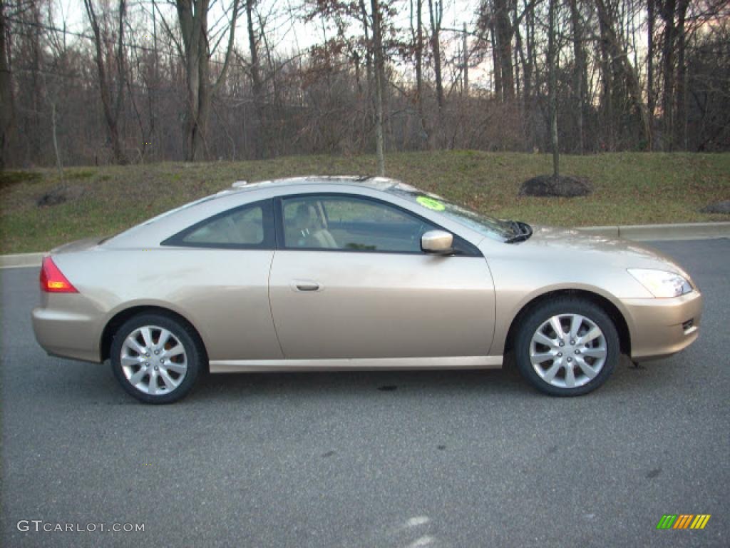 2006 Accord EX V6 Coupe - Desert Mist Metallic / Ivory photo #2