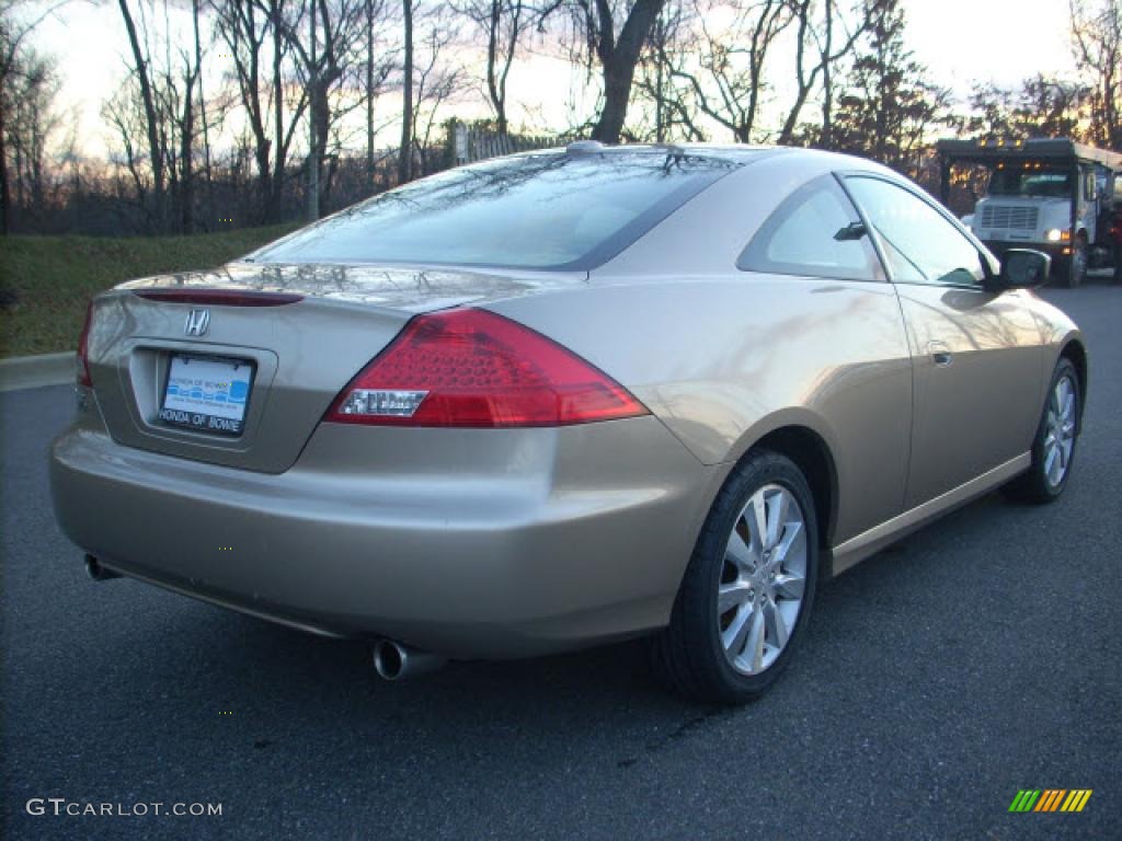 2006 Accord EX V6 Coupe - Desert Mist Metallic / Ivory photo #3