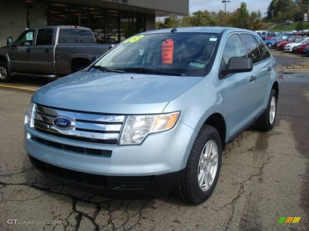 2008 Edge SE - Light Ice Blue Metallic / Medium Light Stone photo #11