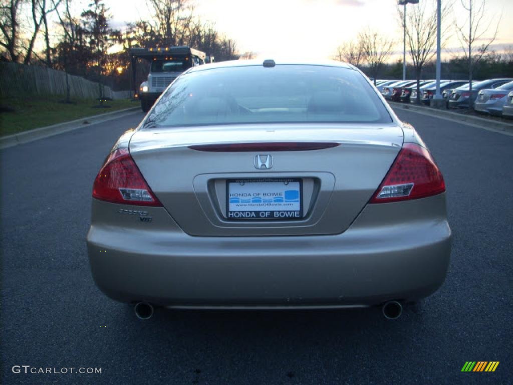 2006 Accord EX V6 Coupe - Desert Mist Metallic / Ivory photo #4