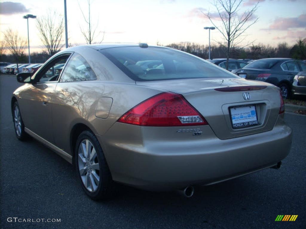 2006 Accord EX V6 Coupe - Desert Mist Metallic / Ivory photo #5