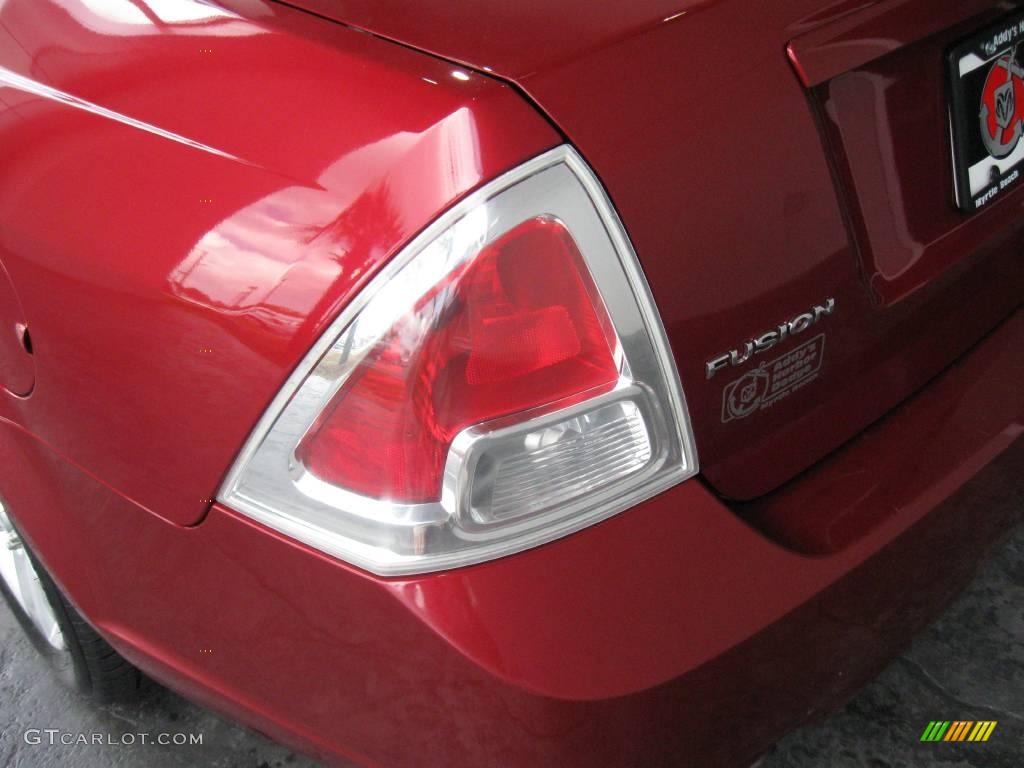 2008 Fusion SE V6 - Redfire Metallic / Charcoal Black photo #8
