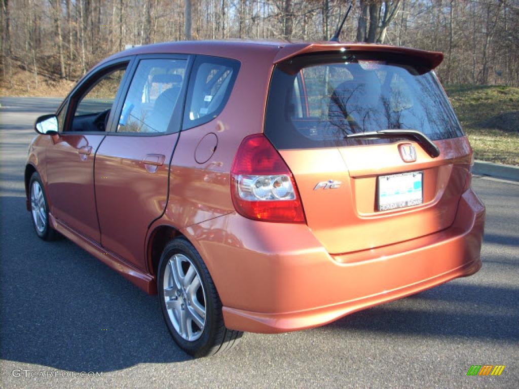 2008 Fit Sport - Blaze Orange Metallic / Black/Grey photo #5