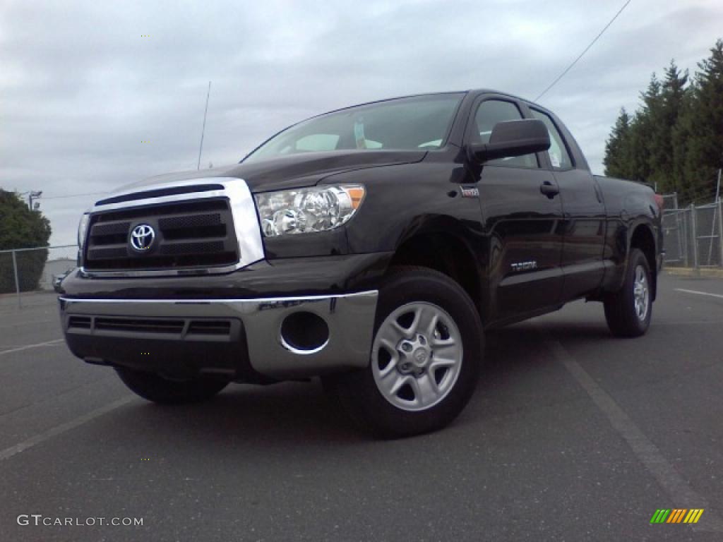 2010 Tundra Double Cab 4x4 - Black / Graphite Gray photo #1