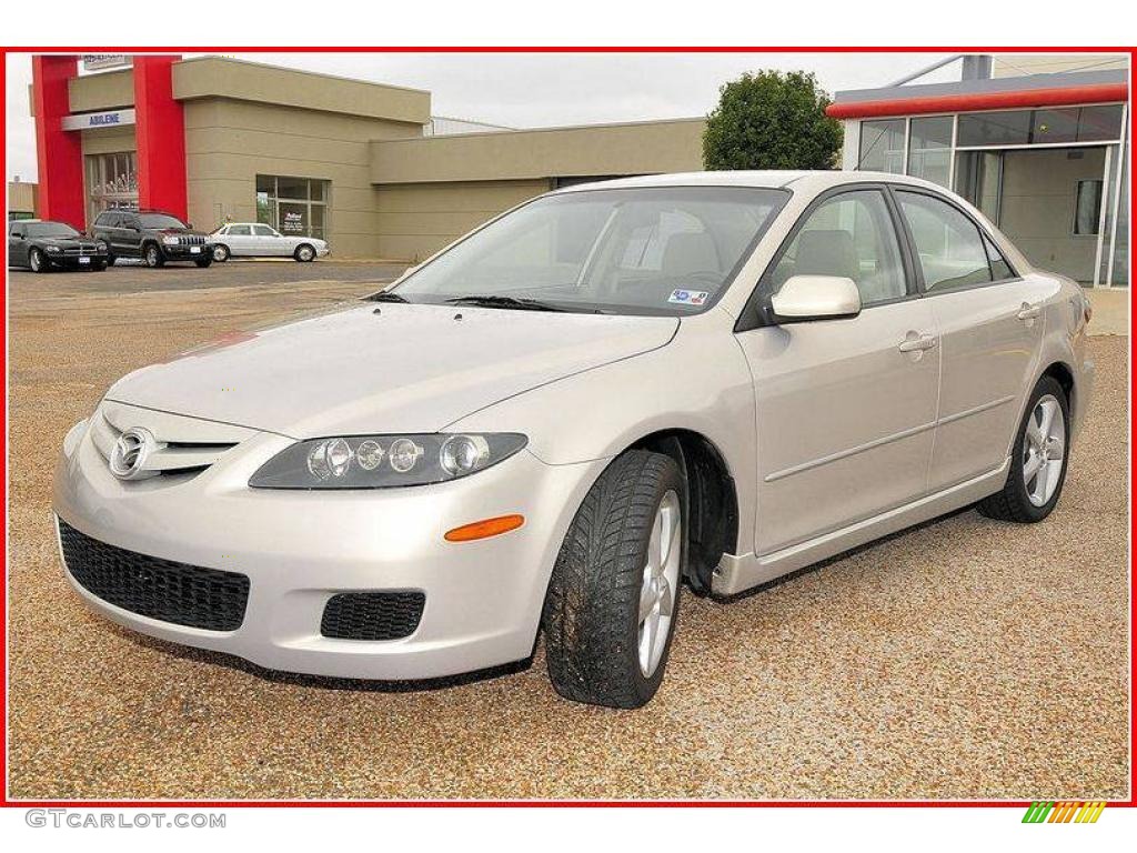 2008 MAZDA6 i Sport Sedan - Smokestone / Beige photo #1