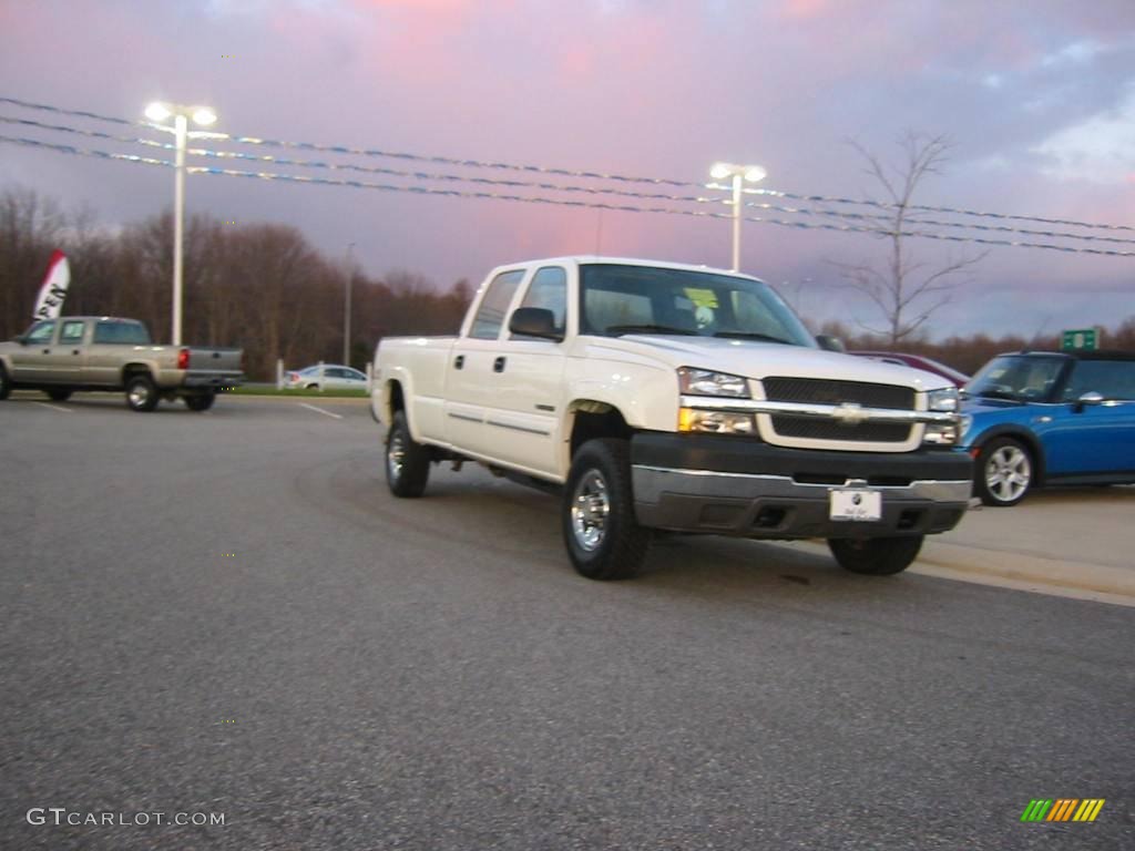 2004 Silverado 2500HD LS Crew Cab 4x4 - Summit White / Dark Charcoal photo #8