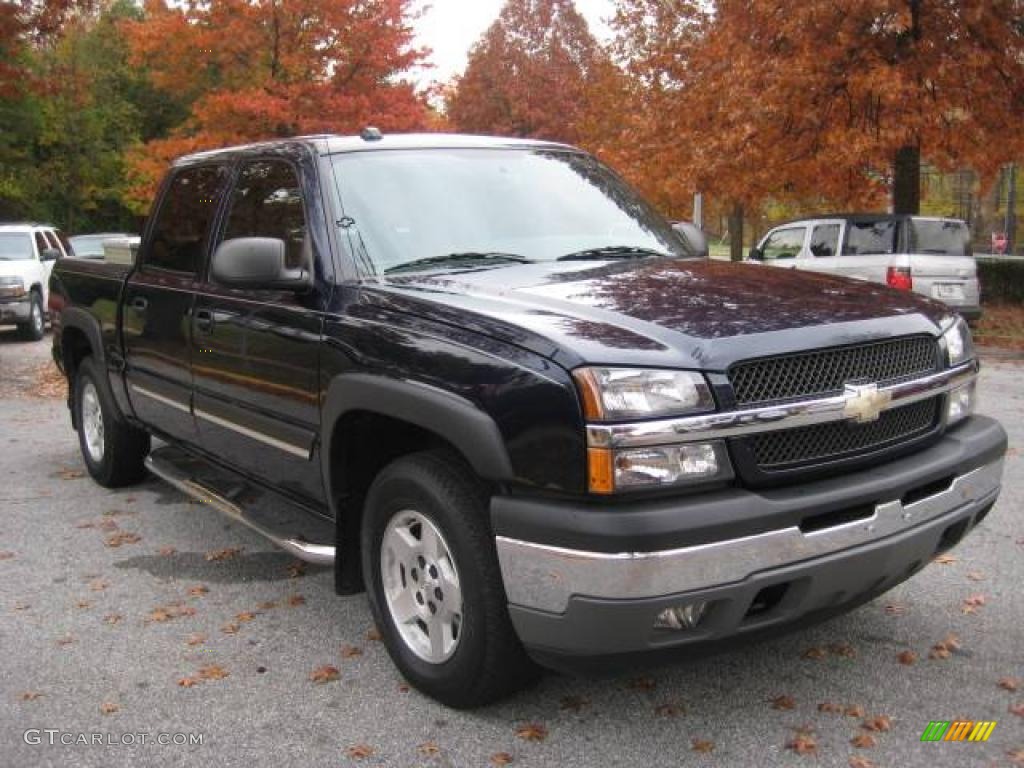 2005 Silverado 1500 Z71 Crew Cab 4x4 - Dark Blue Metallic / Dark Charcoal photo #6