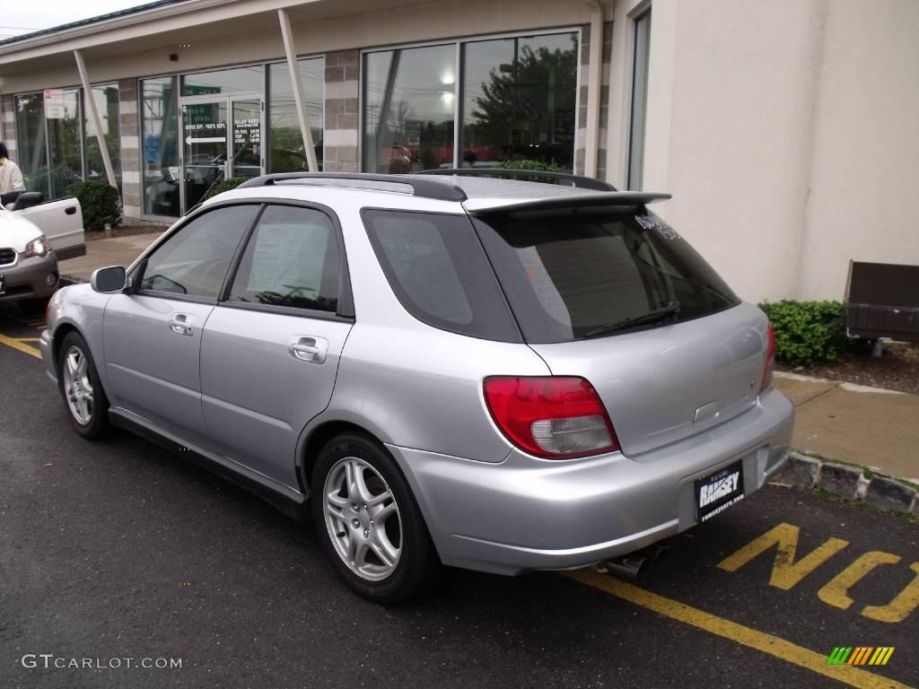 2002 Impreza WRX Wagon - Platinum Silver Metallic / Black photo #3