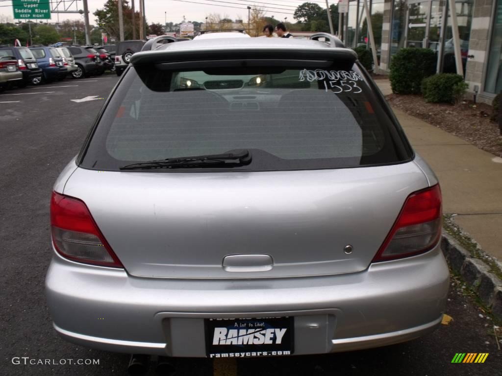 2002 Impreza WRX Wagon - Platinum Silver Metallic / Black photo #4