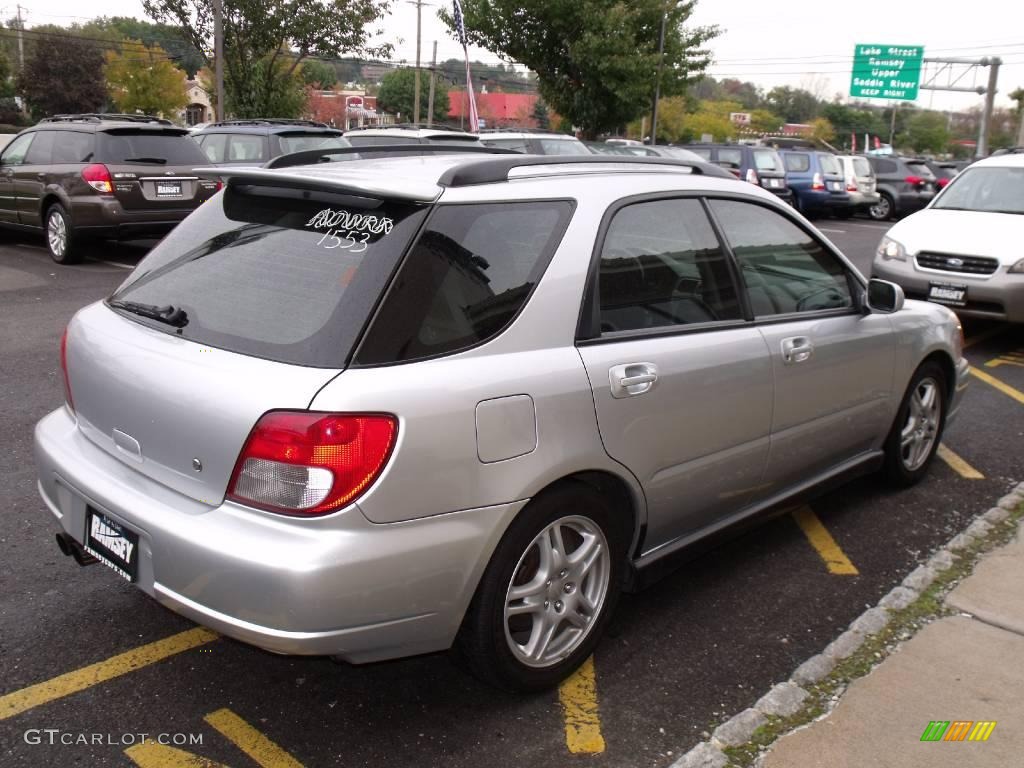 2002 Impreza WRX Wagon - Platinum Silver Metallic / Black photo #5
