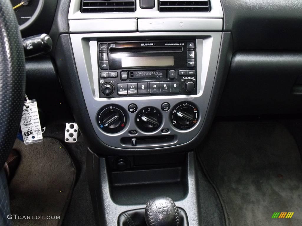 2002 Impreza WRX Wagon - Platinum Silver Metallic / Black photo #10