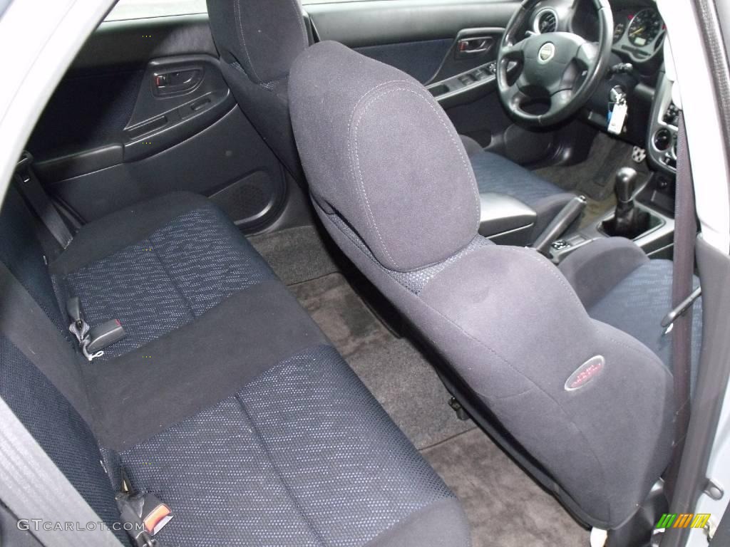 2002 Impreza WRX Wagon - Platinum Silver Metallic / Black photo #14
