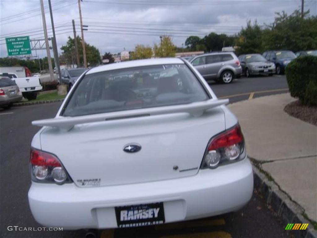 2006 Impreza 2.5i Sedan - Aspen White / Anthracite Black photo #4