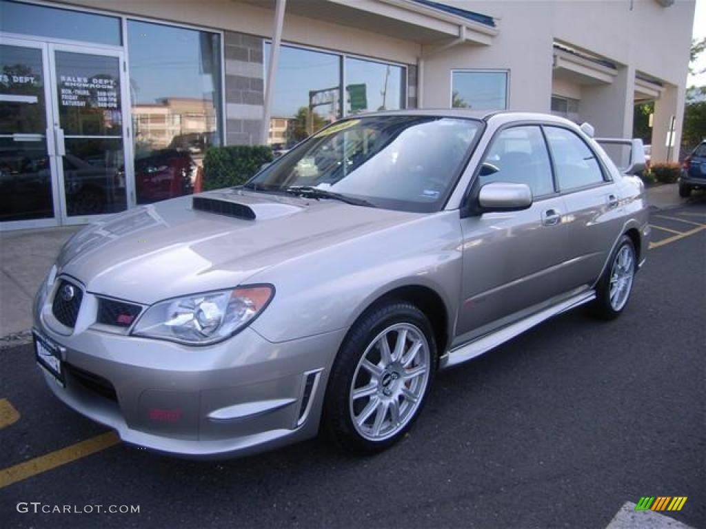 2006 Impreza WRX STi - Crystal Gray Metallic / Anthracite Black/Blue Alcantara photo #1