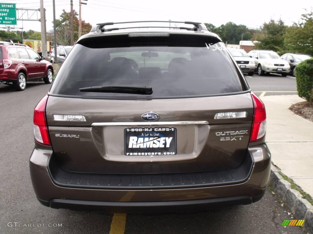 2009 Outback 2.5XT Limited Wagon - Deep Bronze Metallic / Warm Ivory photo #4