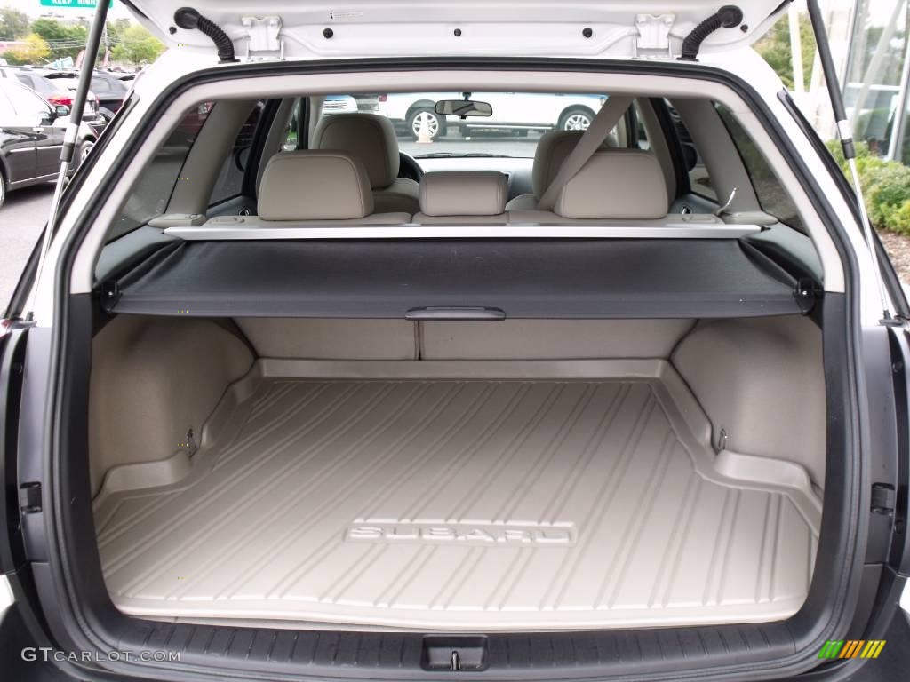 2009 Outback 2.5i Limited Wagon - Satin White Pearl / Warm Ivory photo #13