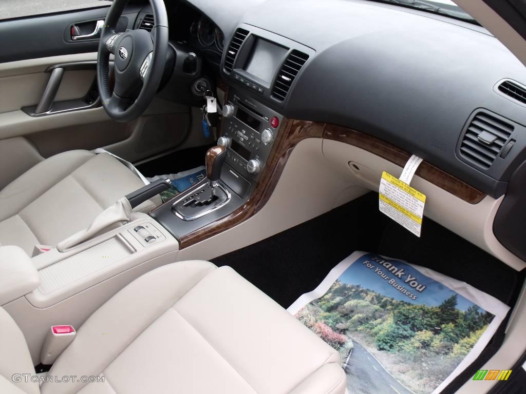 2009 Outback 2.5i Limited Wagon - Satin White Pearl / Warm Ivory photo #15